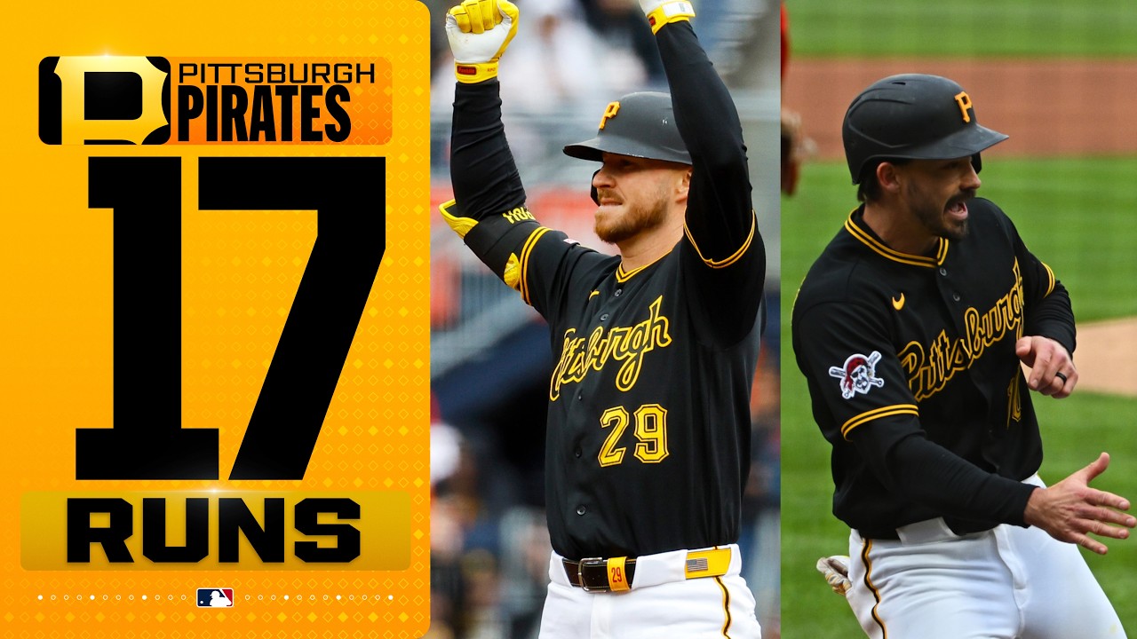 Pirate POWER! Pittsburgh scores 17 RUNS against the Reds! 🏴‍☠️ (RBI from EVERY starting player!)