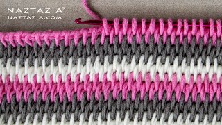 Tunisian Crochet NO CURL Full Stitch Pattern - Tips and Tricks to Prevent Curling Tutorial