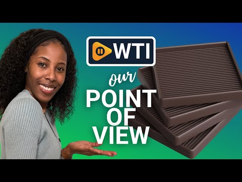 CasterMaster Non Slip Furniture Pads - 5x5 Square Rubber Anti Skid Caster Cups Leg Coasters - Couch - WTI product video review