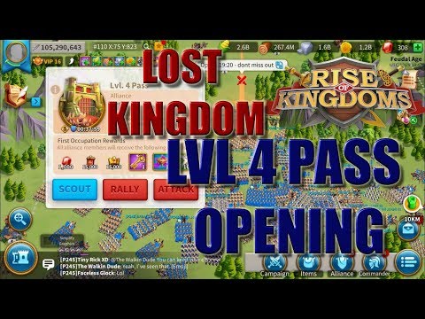 Lost Kingdom season 3 LVL 4 pass opening - war is upon us - Rise of kingdoms