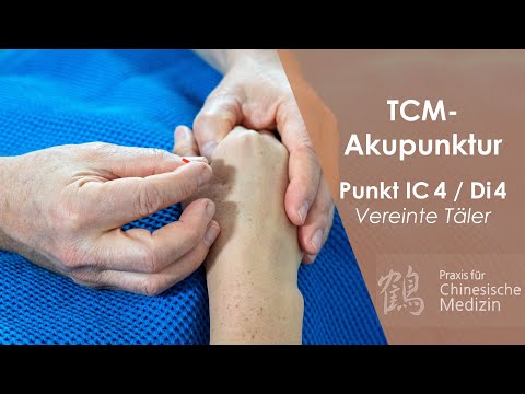 Akupunktur-Punkt Dickdarm4 / IC4 besonders wirksam bei Schmerzen, Allergien oder fieberhaftem Infekt