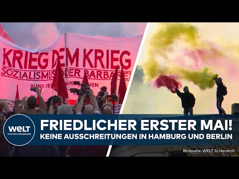 Video Thumbnail: ERSTER MAI: Polizei zieht positive Bilanz - Demos in Berlin und Hamburg weitgehend friedlich!