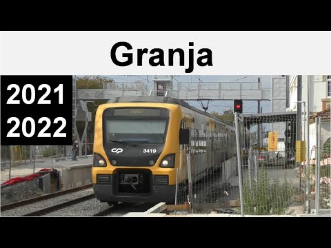 Estação de Granja - Linha do Norte Reconstruction in 2021 and 2022 - Comboios de Portugal Trains