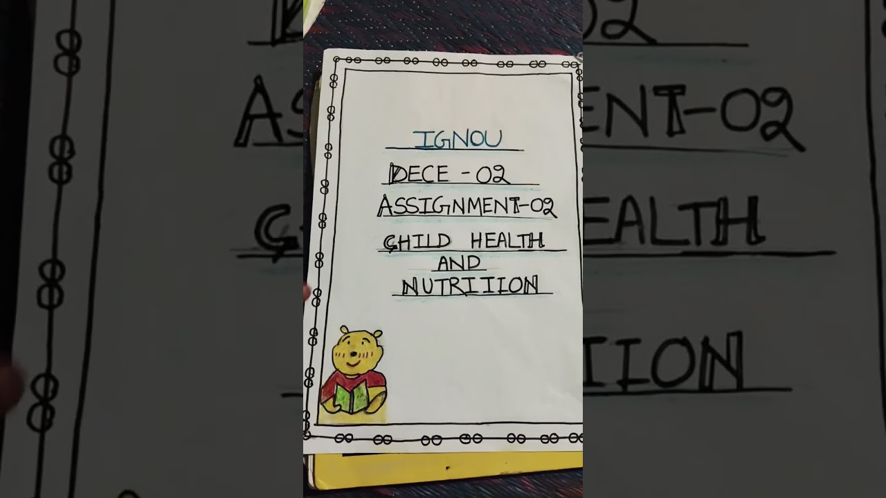 ignou dece assignment cover page design 💕 #cover #assignment #ignou