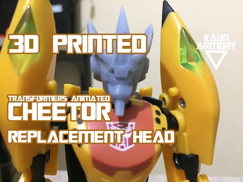 Transformers Animated Cheetor Replacement Head - Test Print