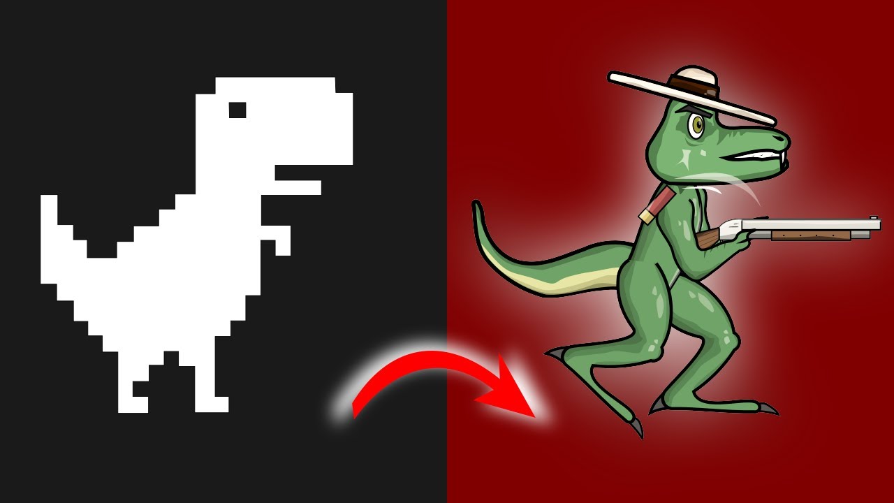 I make Google’s Dino game but Different Way!