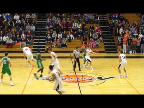 Adam Woodbury gets the tip and the first points, 12/20/11