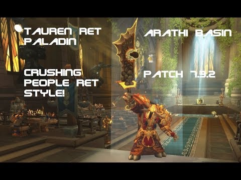 Tauren Ret Paladin PVP BG 7.3.2 - Crushing People Ret Style