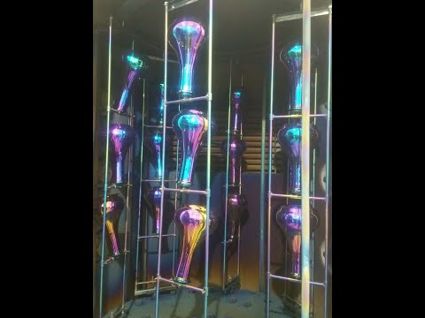 Glassware Decoration PVD Coating Service , Pruple Color PVD Glass Coating Service