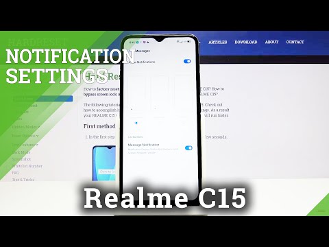 How to Find Notifications Settings in Realme C15 - Manage Notifications for Messages