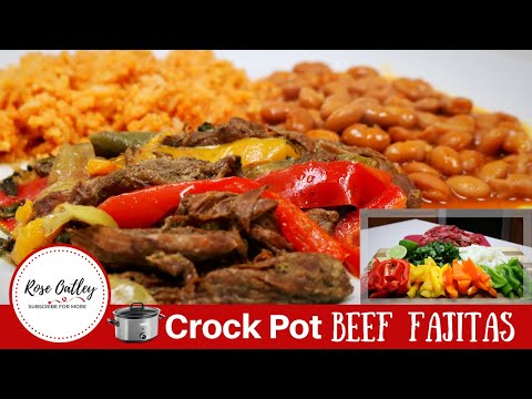 Crock Pot Beef Fajitas | Slow Cooker Fajita Recipe
