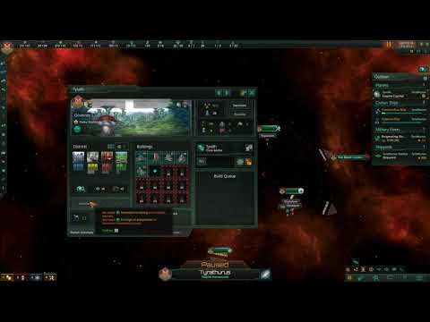 Stellaris 2.7 no DLC tutorial - Planet summary tab, districts, buildings, and building types
