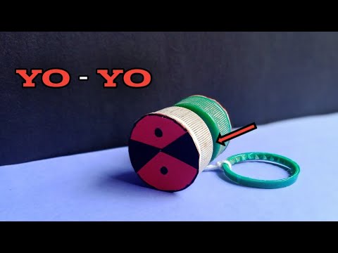 How to make simple Yo - Yo || Home made Toy || Bottle cap crafts