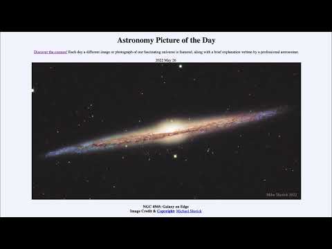 2022 May 26 - NGC 4565  Galaxy on Edge