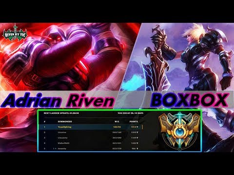 Adrian Riven Jayce vs Best Riven BoxBox Top - counter riven - lol Riven - S8 Preseason Ranked Gamepl
