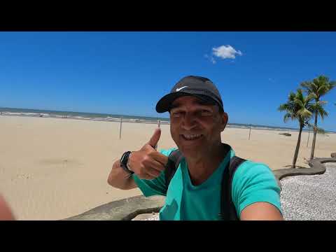 Praias da Cidade de Praia Grande do Litoral de São Paulo Brasil 4k