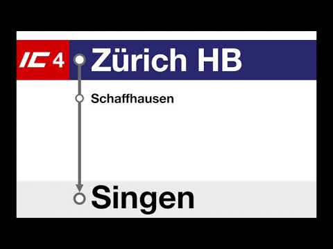 SBB Ansage - Begrüssung im IC4 nach Singen (RV-Dosto Version)