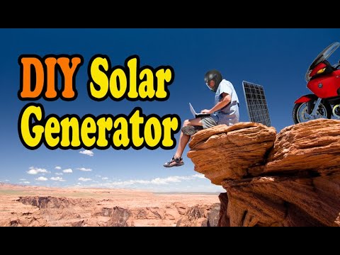 DIY Solar Generator Build #2 - Living on a Motorcycle How-To Off-Grid Living