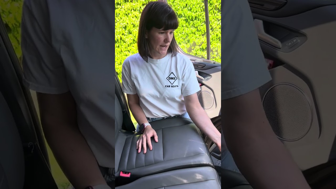 How to tether a rear facing car seat in the front of a van