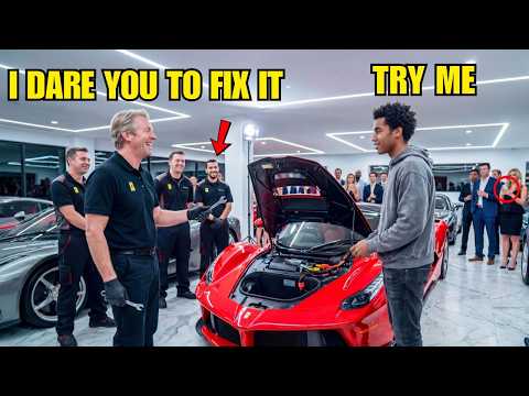 Factory Experts Gave Up on Billionaire's Ferrari — Jaw Dropped Maid's Son Found Solution in Minutes