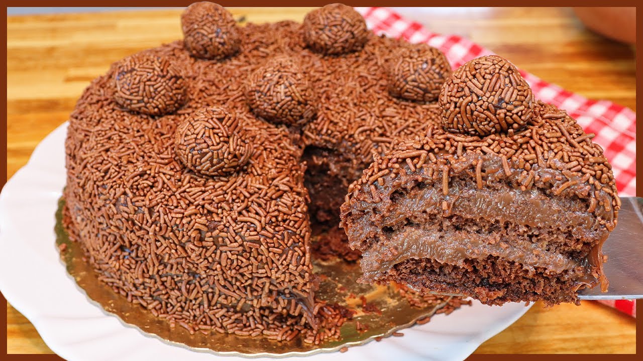 BOLO DE BRIGADEIRO GELADO BEM CHOCOLATUDO - O MELHOR BOLO QUE EU JÁ FIZ - Receitas de Pai