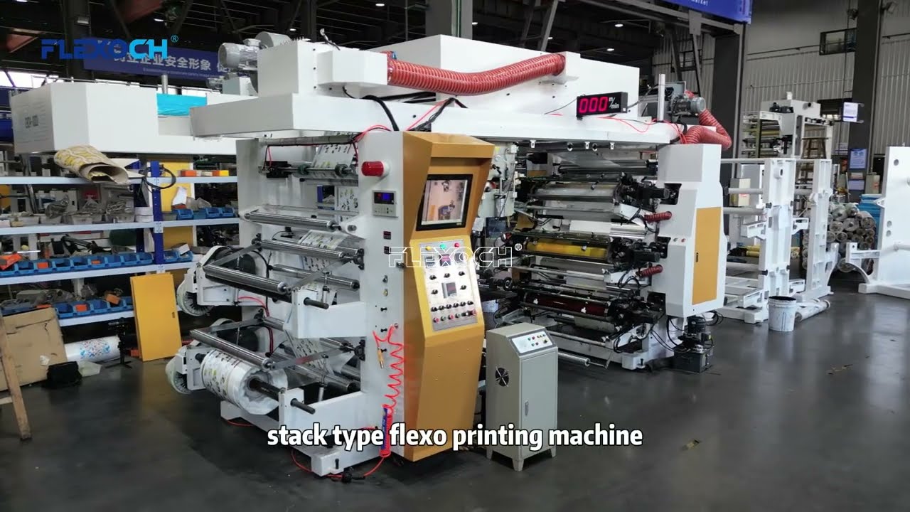 stack type flexo printing machine 6 color