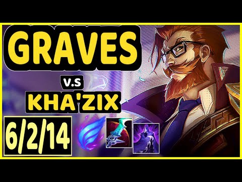 NATALIE (GRAVES) vs KHA'ZIX - 6/2/14 KDA JUNGLE GAMEPLAY - KR Ranked GRANDMASTER