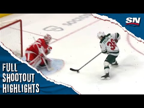 Minnesota Wild at Detroit Red Wings | FULL Shootout Highlights