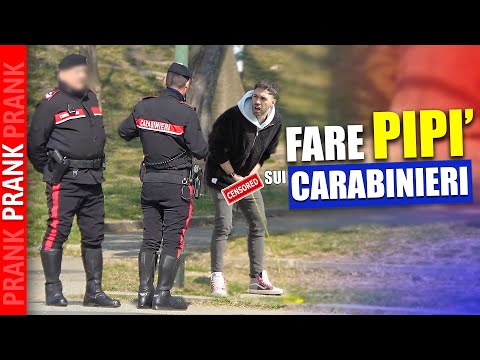 FARE PIPI' sui CARABINIERI  - (Pipi' Sulla gente 4) - Prank