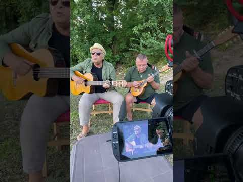 Enzo Gragnaniello e Piero Gallo durante la registrazione di una lunga intervista