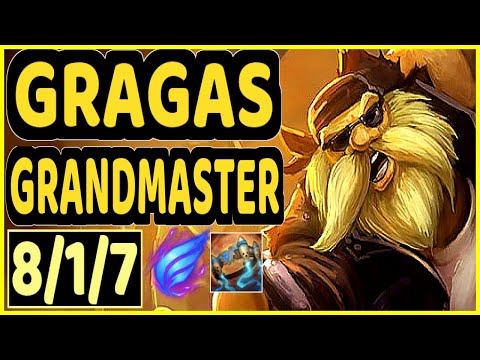 CABOCHARD (GRAGAS) - 8/1/7 KDA GAMEPLAY - EUW Ranked GRANDMASTER