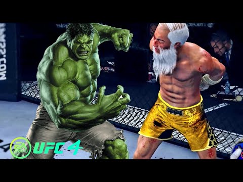 UFC4 | Old Bruce Lee vs Bruce Banner (Hardest Ai)