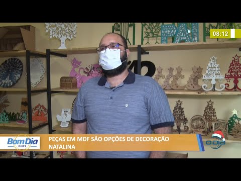 Peças em MDF são opções de decoração natalina 09 12 2021