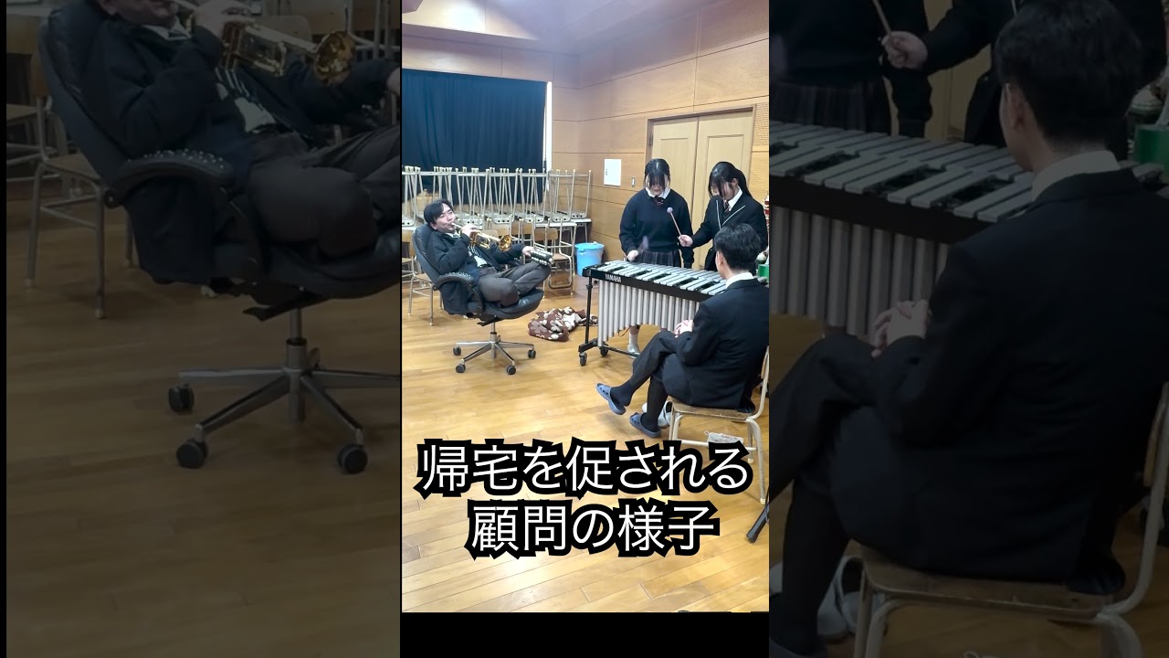 帰宅を促される顧問の様子〜猫ふんじゃった編〜