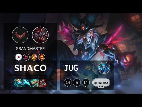 Shaco Jungle vs Gwen - KR Grandmaster Patch 12.5