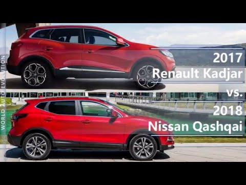 2017 Renault Kadjar vs 2018 Nissan Qashqai (technical comparison)