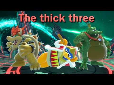 THE THICK THREE (Smash ultimate King K Rool, King Dedede and Bowser montage)