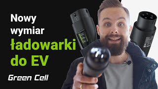 *Mobilní nabíječka Green Cell EV Habu EV 11 kW 7 m Typ 2, zásuvka CEE až 16A pro nabíjení elektrických vozidel EV PHEV 2v1 Wallbox s mobilní aplikací GC