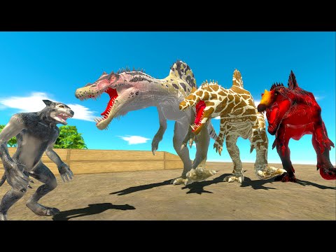 3x SPINOSAURUS DOING DEATH RUN