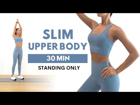 30 MIN SLIM UPPER BODY WORKOUT - Arms, Back, Abs, Armpit