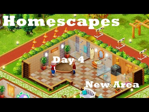 Homescapes Movie Day 4 HD New Area  restoration Walkthrough | Gym Setup | Make the rope web
