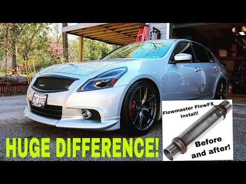 MAKING MY G37 SEDAN SOUND BETTER! *INSTALLING FLOWMASTER FLOW FX RESONATORS*