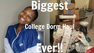 BIGGEST College Dorm Haul EVER (Rose Gold Theme) | 2017
