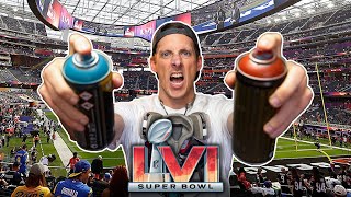 Painting a Badass Mural LIVE at the Super Bowl!