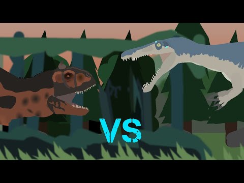 Baryonyx vs Carnotaurus (Sticknodes animation)