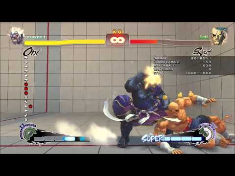 Oni No Ultra Unblockable Touch of Death vs. Sagat
