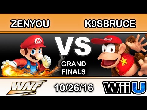 WNF 4.1 - eM | Zenyou (Mario) Vs. INF | K9sbruce (Diddy Kong) Grand FInals - Smash Wii U