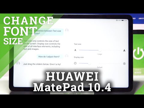 How to Change Font Size in HUAWEI MatePad 10.4 – Find Font Options