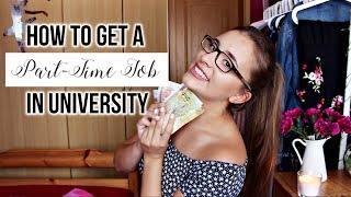 Working Part-Time During University ADVICE 💸🤓 (Job Search, Application & Interview Tips)