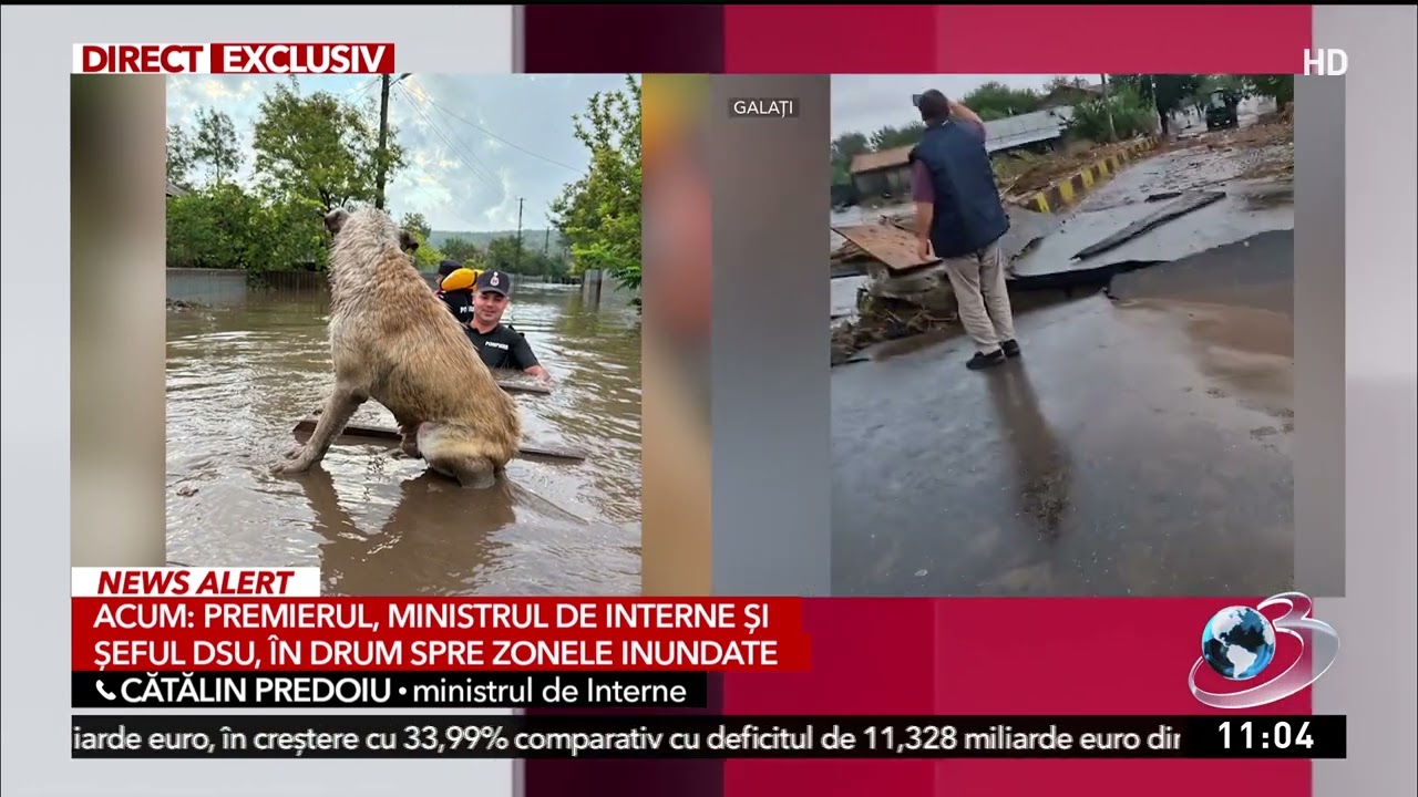 Ministrul de interne, despre operațiunea de salvare după inundații: „Folosim tot ce avem, de la bă